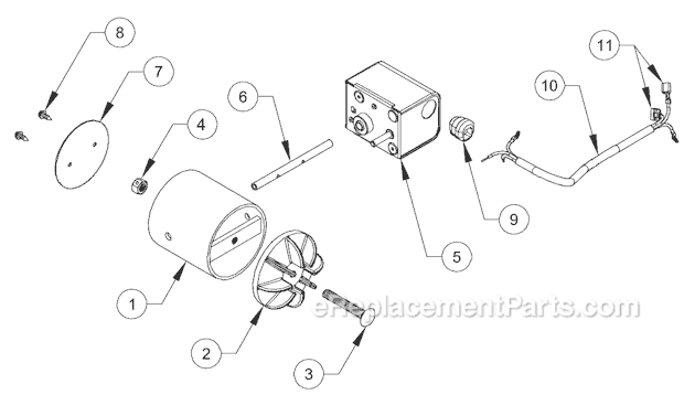 Page B Diagram and Parts List for 1600EF  US Stove Company Furnace